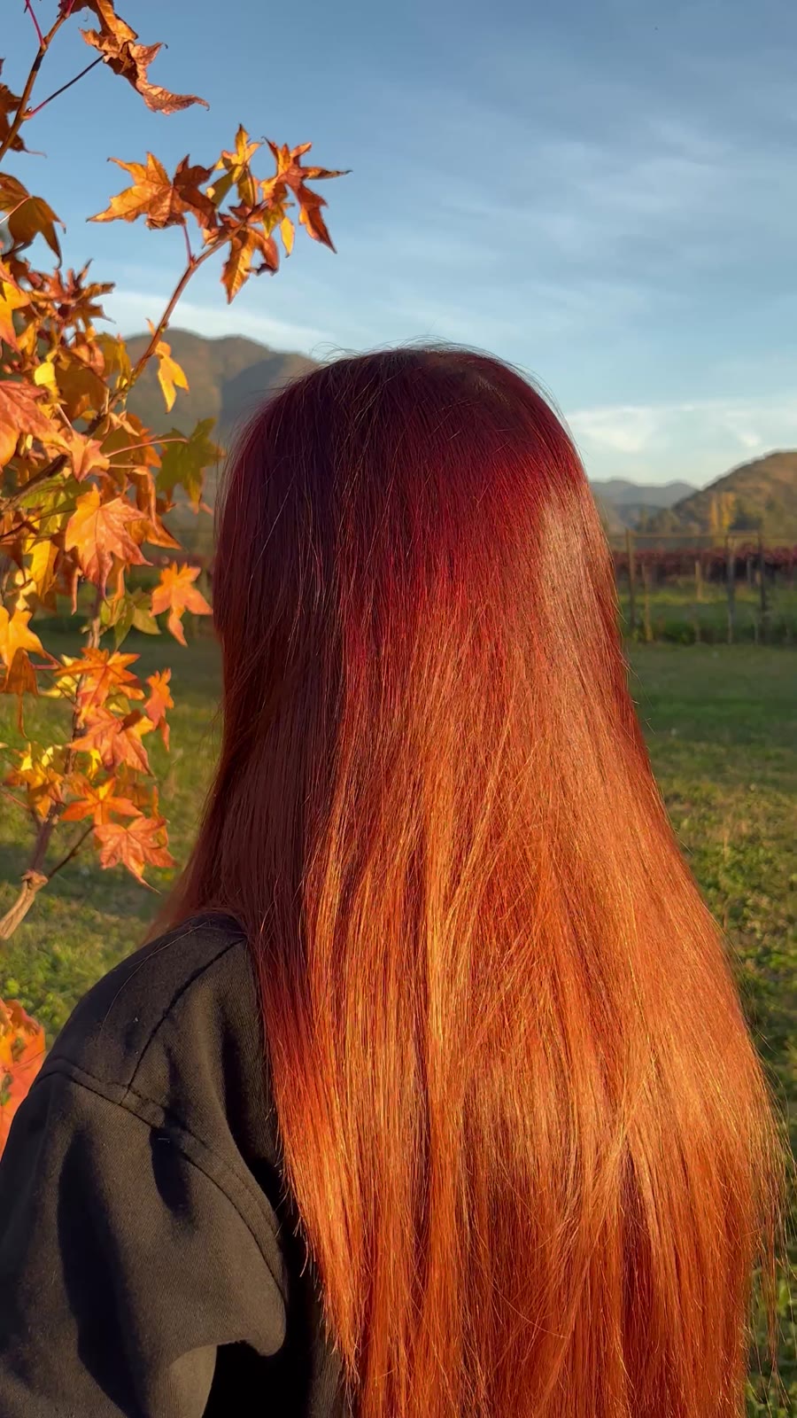 Pelo liso después de sacarse el beanie de satín